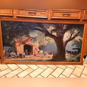 Paul Detlefsen print on original wooden frame. VERY RARE